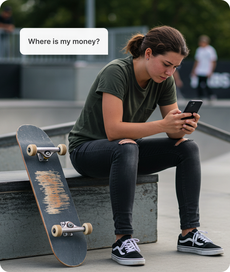 Athlete payment challenges illustration